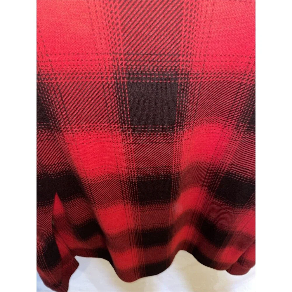 Polo Ralph Lauren Estate Rib Men’s Pullover Shirt Size Small Red Plaid Outdoors